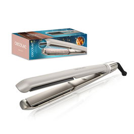 Cecotec Plancha de Pelo Lisse Plasma 45W Champán, iónica, placas flotantes, apagado auto