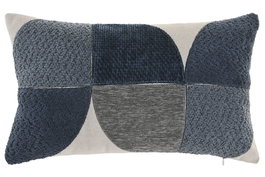 DKD Home Decor Cojín Algodón Poliéster Gris 30x50 cm (Pack de 2)