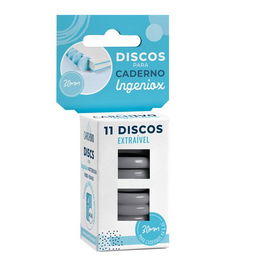 Disco Carchivo Para Bloc Ingeniox Gris Caja De 11 (Set de 10)