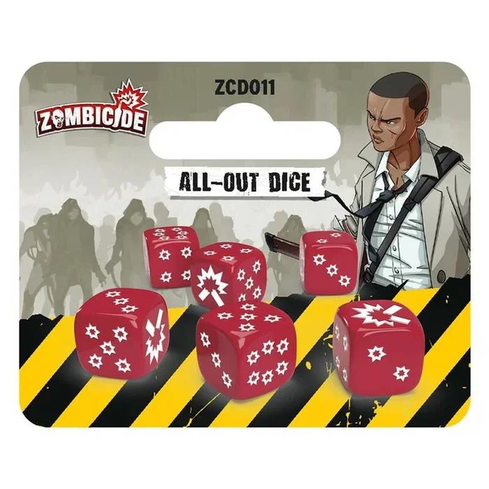 CMON Zombicide 2nd Edition Expansion Pack - Dados All-Out Dice 6 dados juego de mesa español CMZCD011ES