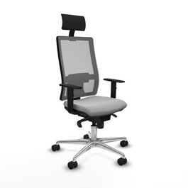 PIQUERAS Y CRESPO Silla de oficina Horna Gris con mecanismo Sincro