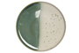 DKD Home Decor Set de 6 Platos de Porcelana JADE 24 Verde y Blanco 25,9 cm