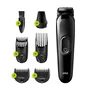 Braun Multigroomer MGK3225 Cortapelos para Barba, 13 Pasos de Longitud 0.5mm-2.1cm, Batería Recargable, Negro