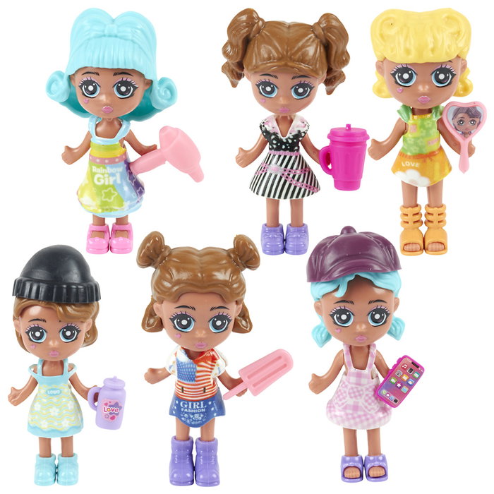 Jeux 2 momes Caja Sorpresa Mini Muñeca Emy, Stella, Julia, Paula, Sydney, Love