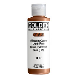 Golden Fluid Colores Acrílicos Iridiscente Cobrizo Claro (Fino) 118 ml