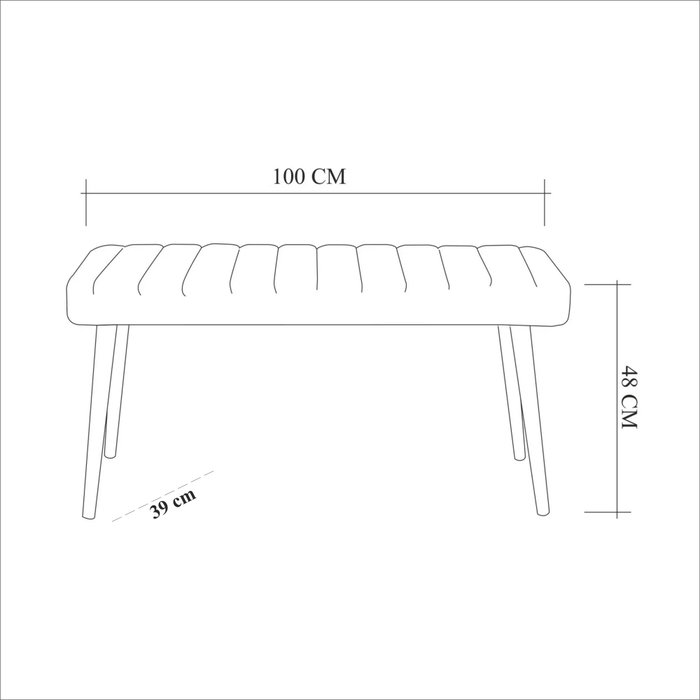 Hanah Home Conjunto Mesa y Sillas con Banco Comedor Pino Atlántico y Azul Marino Estilo Escandinavo 120x75cm