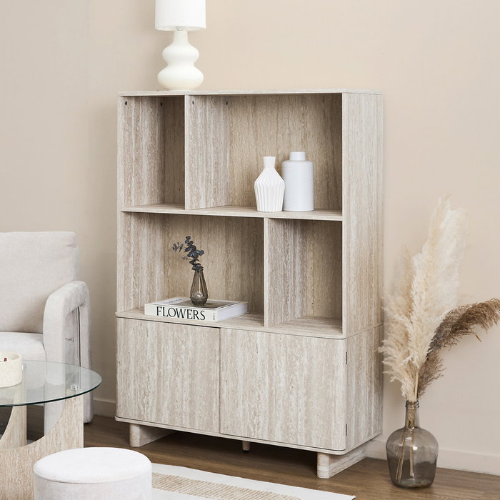 Home Deco Factory Librería Pietra Colección Terra Nova 100x36.5x140 cm Home Deco Factory Librería Pietra Colección Terra Nova 100x36.5x140 cm