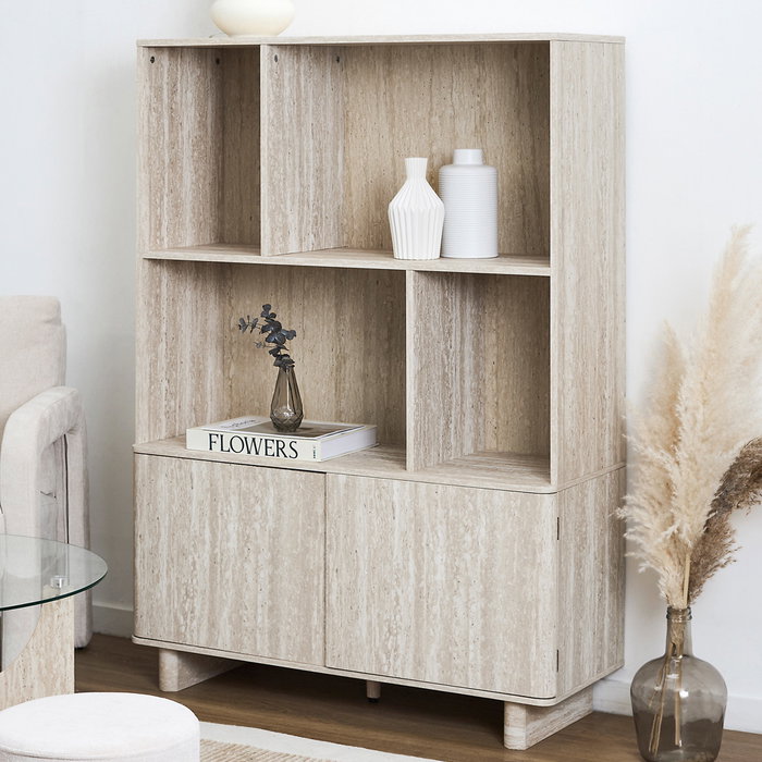 Home Deco Factory Librería Pietra Colección Terra Nova 100x36.5x140 cm Home Deco Factory Librería Pietra Colección Terra Nova 100x36.5x140 cm