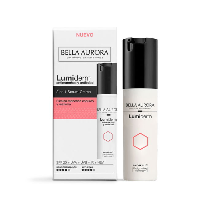 Bella Aurora LUMIDERM Serum Crema Antimanchas y Antiedad 2 en 1 con SPF20 30 ml