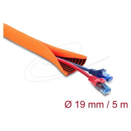 DeLOCK 19028 Manguito para cable naranja 5 m x 19 mm