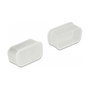 DeLOCK 60162 Cubierta antipolvo para VGA y D-Sub9 / D-Sub15, 10 unidades, Transparente