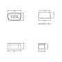 DeLOCK 60162 Cubierta antipolvo para VGA y D-Sub9 / D-Sub15, 10 unidades, Transparente