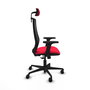 PIQUERAS Y CRESPO Silla de oficina Mardos con Mecanismo Sincro, Rojo y Negro