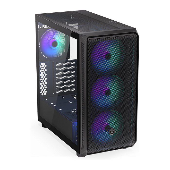 Endorfy ARX 700 ARGB TG Black Torre PC ATX ITX Micro ATX Negro Iluminación Multi