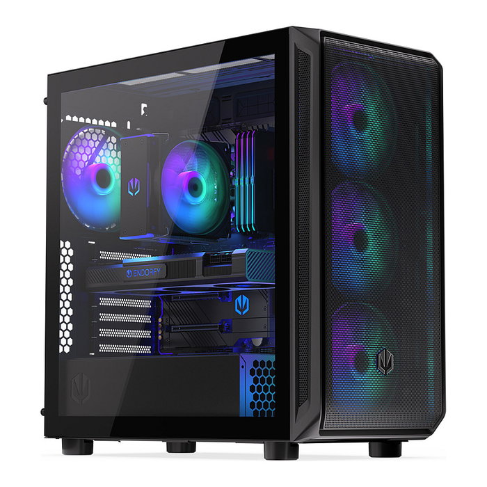 Endorfy ARX 700 ARGB TG Black Torre PC ATX ITX Micro ATX Negro Iluminación Multi