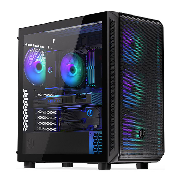 Endorfy ARX 700 ARGB TG Black Torre PC ATX ITX Micro ATX Negro Iluminación Multi