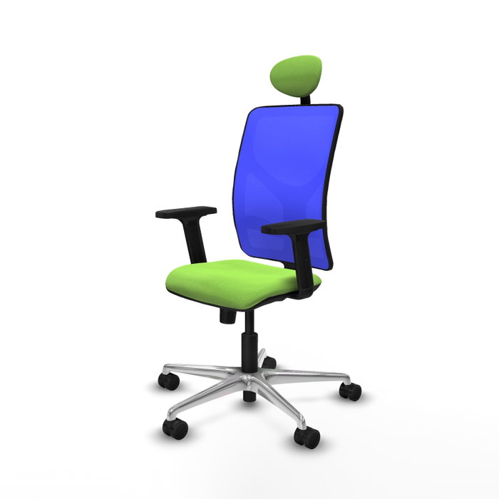 PIQUERAS Y CRESPO Silla de oficina Motilla con mecanismo Sincro, Pistacho y Azul PIQUERAS Y CRESPO Silla de oficina Motilla con mecanismo Sincro, Pistacho y Azul