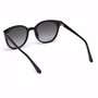 Guess Gafas GU7550 01B - Gafas de Sol para Mujer, Forma Redonda, Negro Ahumado, Cristal 52 mm, Patilla 140 mm
