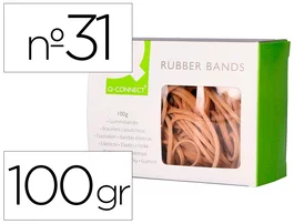 Q-connect Gomillas Elásticas 100 gr 60x3 mm Número 31