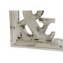 DKD Home Decor Set de 2 Sujetalibros de MDF Envejecido Blanco