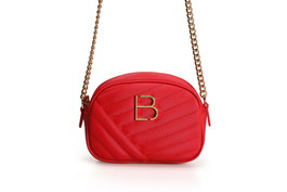 Lucky Bees 1298 Bolso Cruzado Rojo Piel de Polivinilo 20x7x15 cm