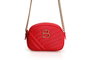 Lucky Bees 1298 Bolso Cruzado Rojo Piel de Polivinilo 20x7x15 cm