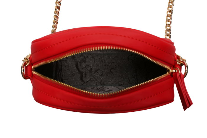 Lucky Bees 1298 Bolso Cruzado Rojo Piel de Polivinilo 20x7x15 cm