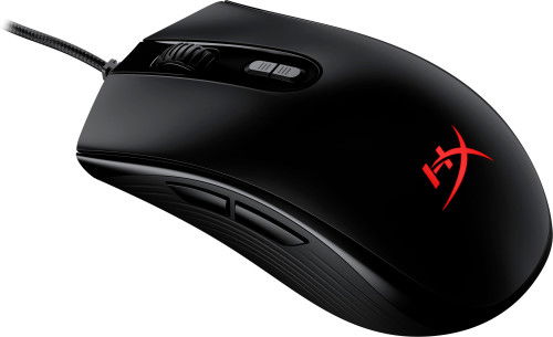 HyperX Ratón Gaming Pulsefire Core 4P4F8AA Óptico Negro 6200 DPI 7 Botones Programables RGB