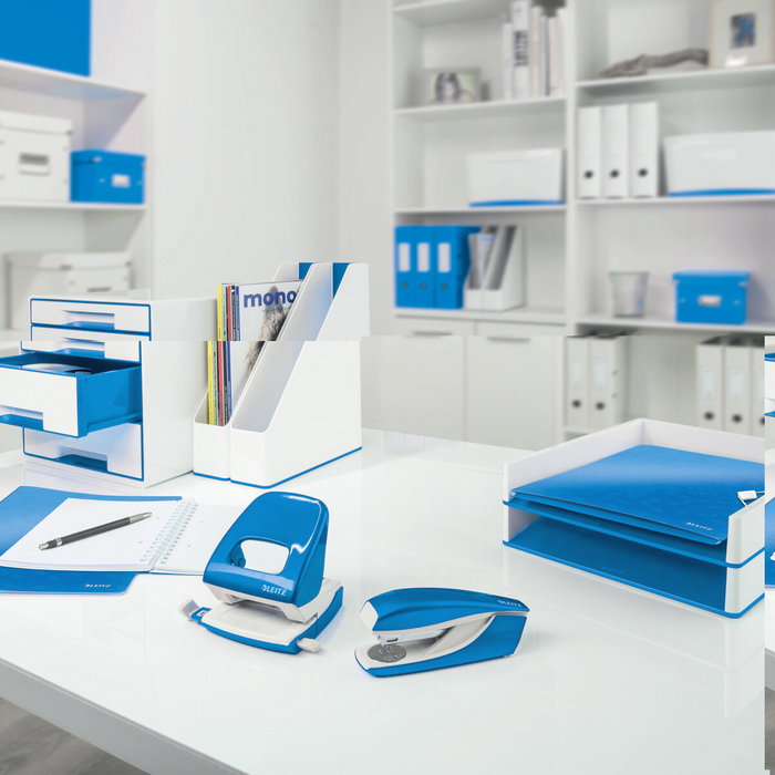 Leitz Wow Carpeta con Pinza Portablocs DIN A4 Azul Metalizado Leitz Wow Carpeta con Pinza Portablocs DIN A4 Azul Metalizado