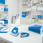 Leitz Wow Carpeta con Pinza Portablocs DIN A4 Azul Metalizado