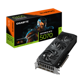 GIGABYTE Tarjeta Gráfica GeForce RTX 5070 WINDFORCE OC SFF 12GB GDDR7 PCI-E 5.0 2542MHz GV-N5070WF3OC-12GD