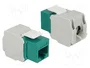 DeLOCK 86349 Módulo Keystone RJ45 a LSA Cat.6 UTP Verde