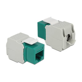 DeLOCK 86349 Módulo Keystone RJ45 Cat.6 UTP LSA Verde
