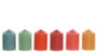 DKD Home Decor Vela Multicolor Cera Parafina 6.7 x 10 x 6.7 cm 45h (6 Unidades)