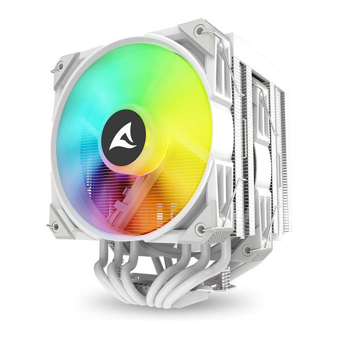 Sharkoon A60 RGB Ventilador para CPU Refrigerador de Aire Blanco