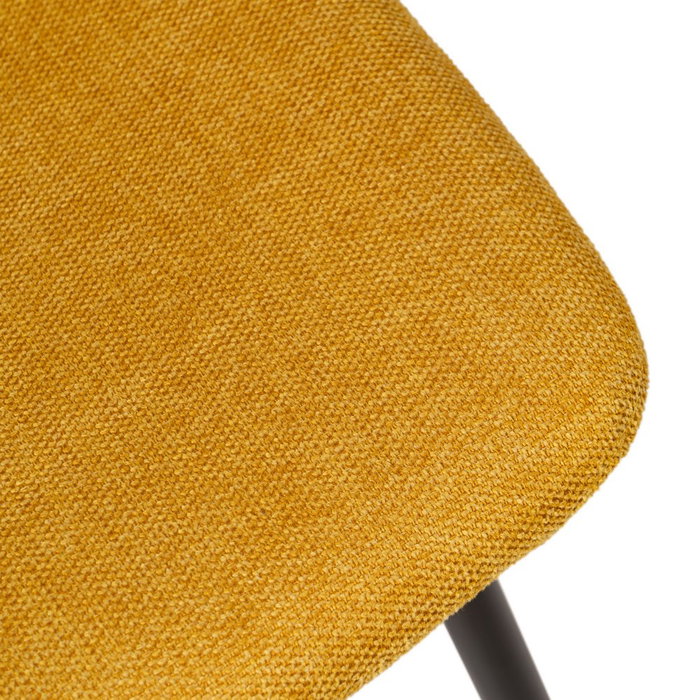 Silla Mostaza Tejido-Metal Salón 43 X 52 X 87 cm
