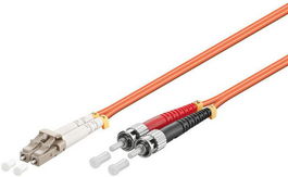 MicroConnect Cable de Fibra Óptica LC-ST Multimodo Dúplex OM2 Naranja 2m