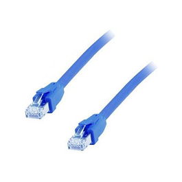 EQUIP Cable de Red Cat8.1 S/FTP Doble RJ45 0.50m LSZH Azul
