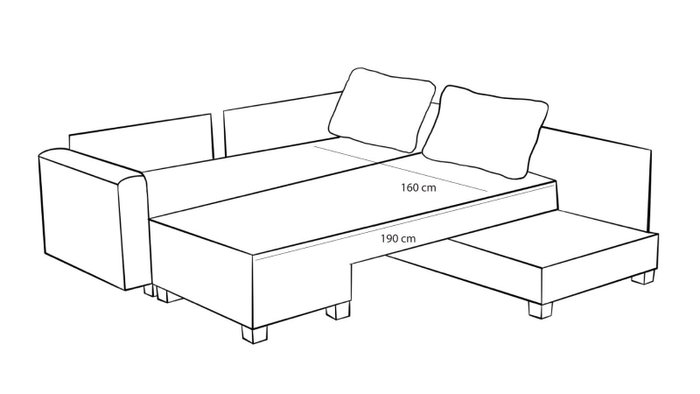 Atelier Del Sofa Sofá Cama Esquinero Beige 280x210 cm convertible con arcón Atelier Del Sofa Sofá Cama Esquinero Beige 280x210 cm convertible con arcón
