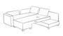 Atelier Del Sofa Sofá Cama Esquinero Beige 280x210 cm convertible con arcón