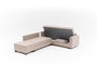Atelier Del Sofa Sofá Cama Esquinero Beige 280x210 cm convertible con arcón
