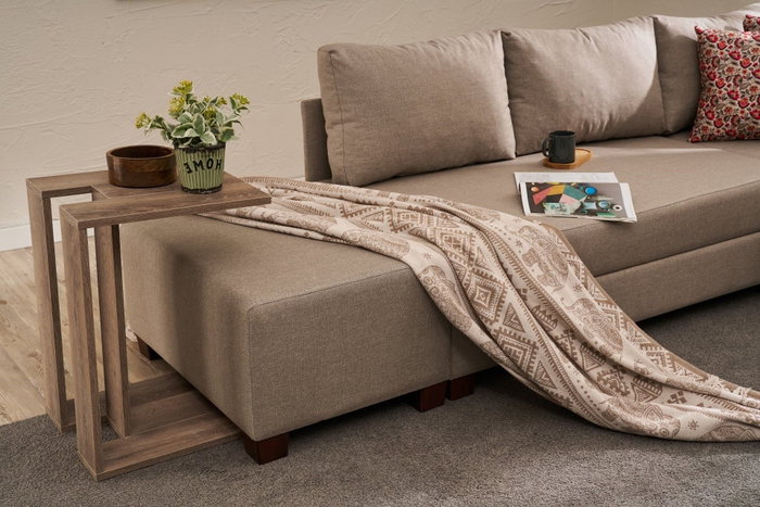 Atelier Del Sofa Sofá Cama Esquinero Beige 280x210 cm convertible con arcón Atelier Del Sofa Sofá Cama Esquinero Beige 280x210 cm convertible con arcón