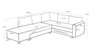 Atelier Del Sofa Sofá Cama Esquinero Beige 280x210 cm convertible con arcón