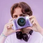 Canal Toys Cámara Digital Pop Color Morado CTCLK041 con Tarjeta SD de 32GB