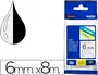 Brother TZe-111 Cinta Laminada Transparente con Texto Negro 6mm x 8m