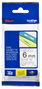 Brother TZe-111 Cinta Laminada Transparente con Texto Negro 6mm x 8m