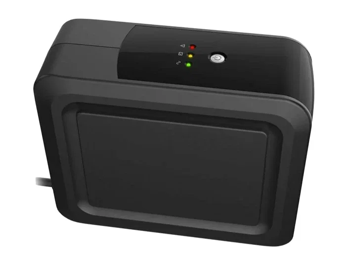 Phasak PH 9497 SAI UPS Interactivo 750 VA / 450 W, Con 3 Tomas Schuko, Puerto USB y Protección RJ45 para PC y Periféricos