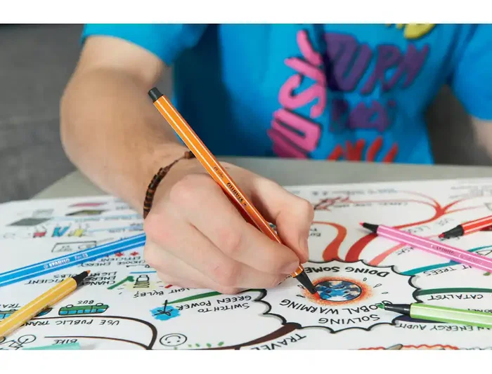 Stabilo Rotulador Punta de Fibra Pen 68 Estuche Rollerset 30 Unidades Colores Surtidos Trazo 1 mm