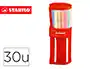 Stabilo Rotulador Punta de Fibra Pen 68 Estuche Rollerset 30 Unidades Colores Surtidos Trazo 1 mm