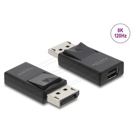 DeLOCK Adaptador DisplayPort a mini DisplayPort 8K con HDR, bidireccional